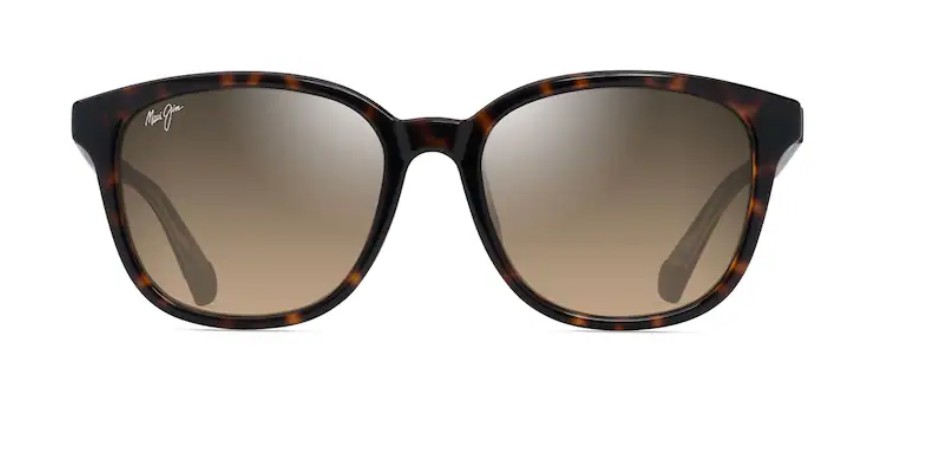 KU‘IKAHI / Shiny Dark Havana w/ Tans yellow Hawaii Glow lens