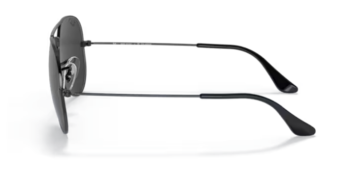 RB3025 (Large Metal) / Black w/ Black