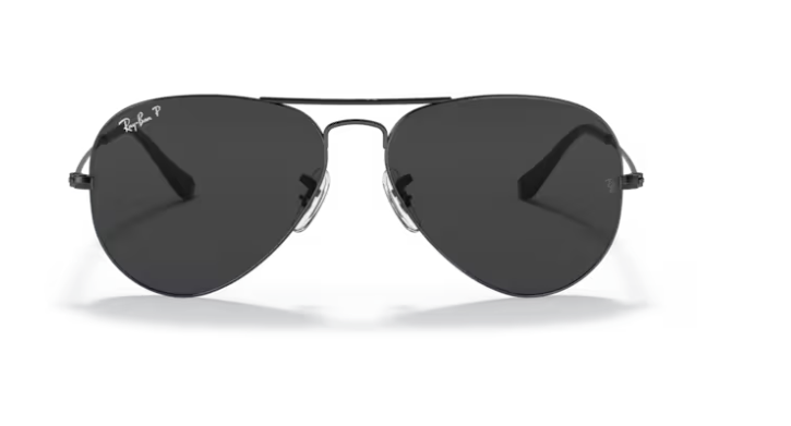 RB3025 (Large Metal) / Black w/ Black