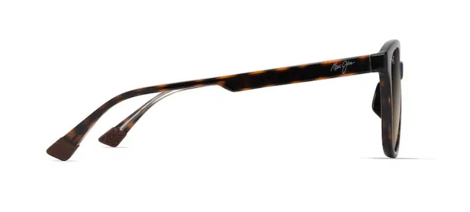 KU‘IKAHI / Shiny Dark Havana w/ Tans yellow Hawaii Glow lens