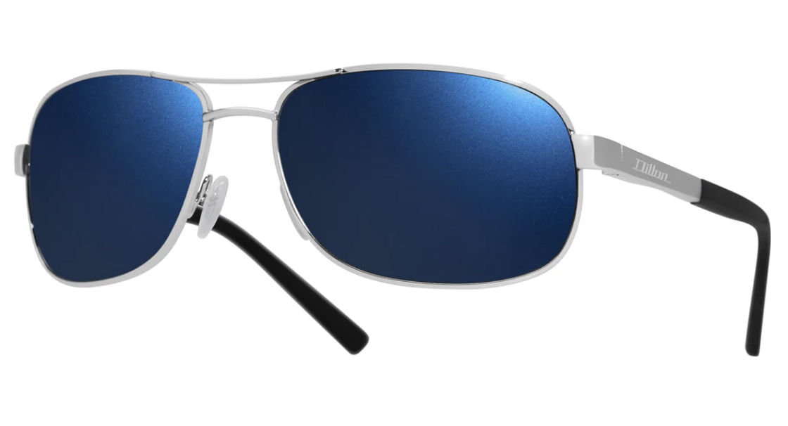 Silver w/ Blue lens