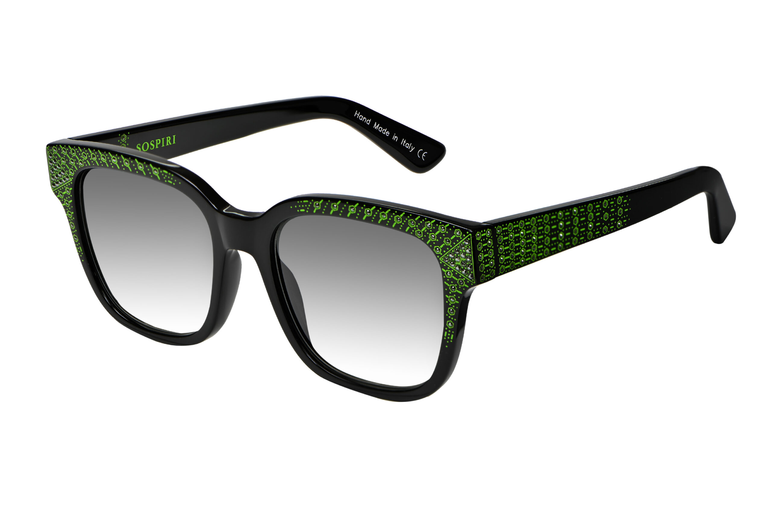 Black w/Green Crystal