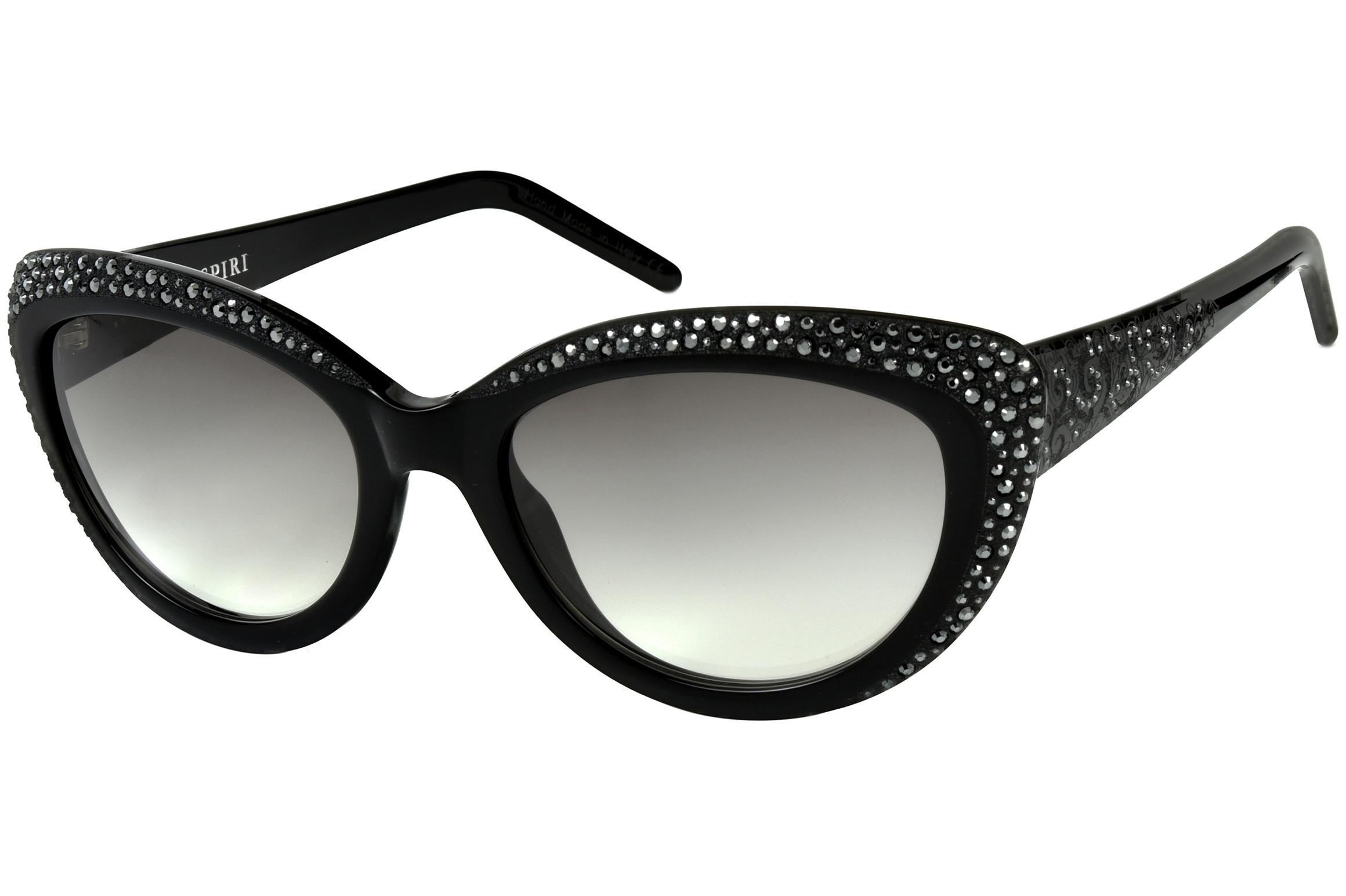 Black with Black Crystals