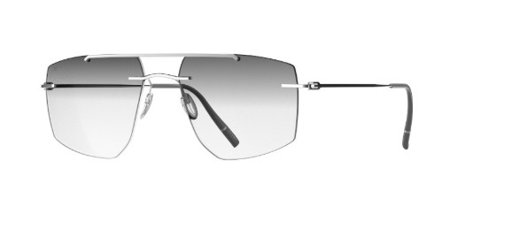 5593 PT GRADIENT striking rhodium/gray gradient lens 57/17/150
