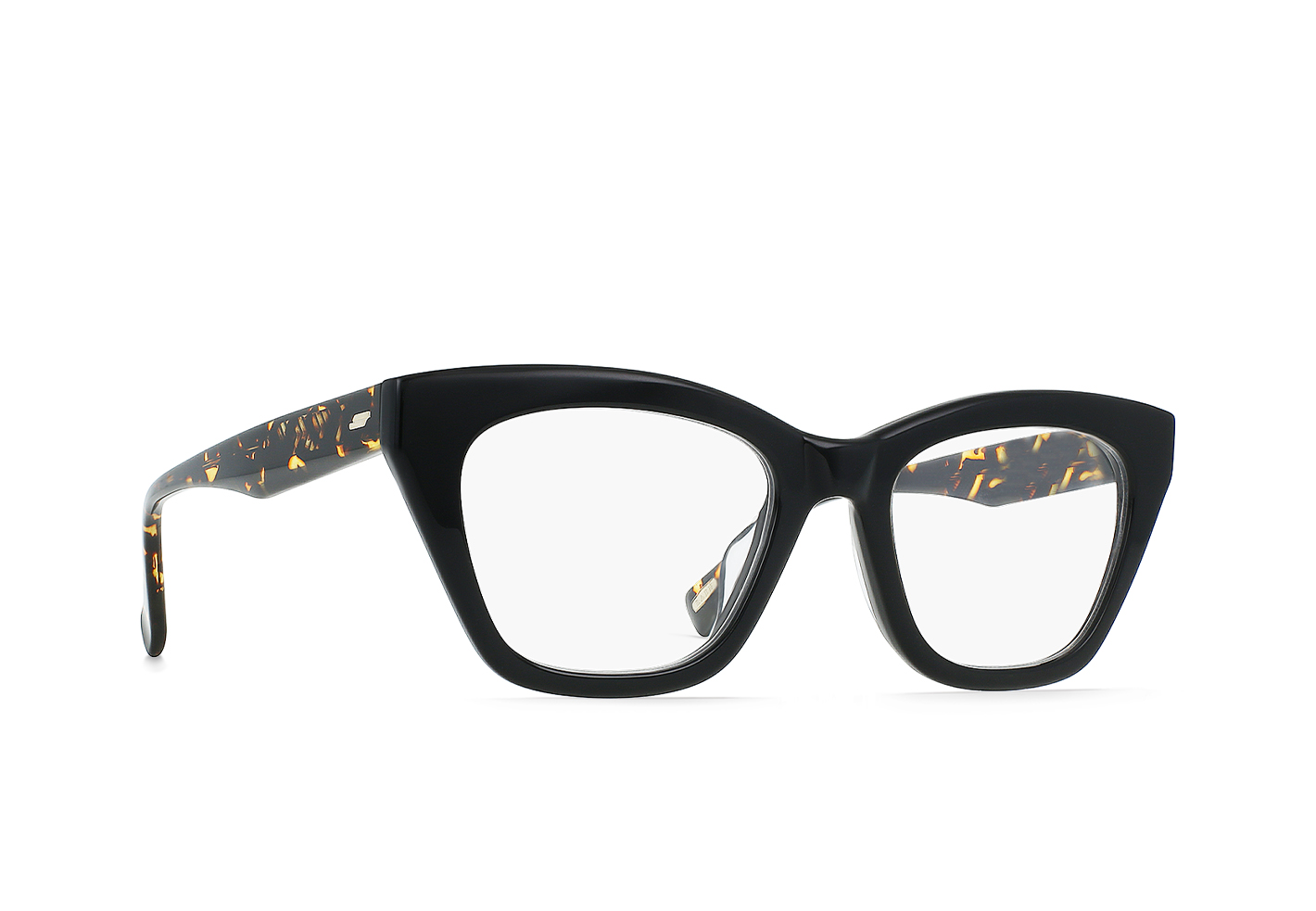 POZY / CRYSTAL BLACK COSMOS TORTOISE/CLEAR