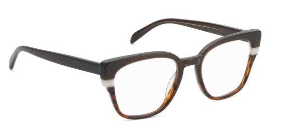 Clear Dark Brown + Ivory + Brown Havana