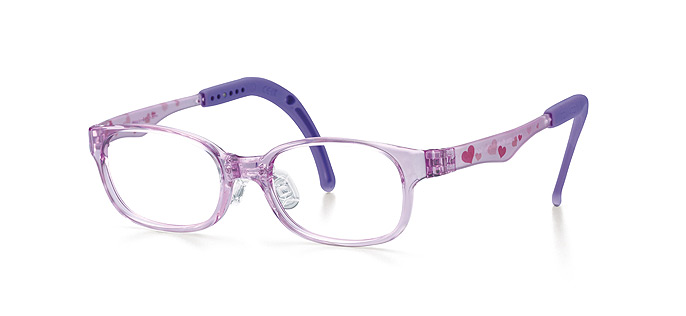 Purple w/pink hearts