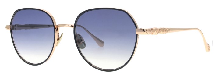 Navy Blue/Shiny Pink Gold