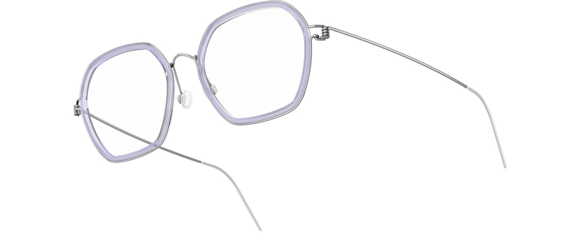 Lavender/ Polished Silver