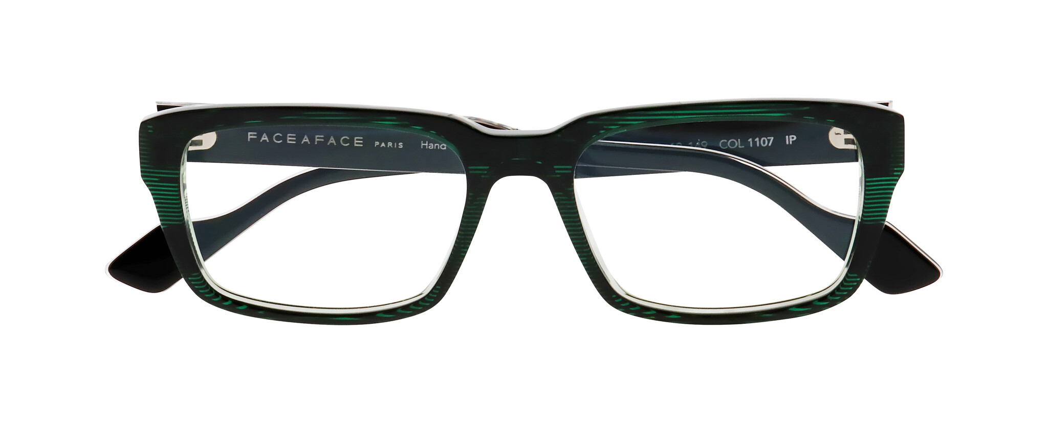 1107 TRANSPARENT STRIPED DARK GREEN