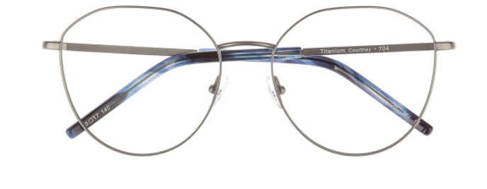 Gun Metal/Blue