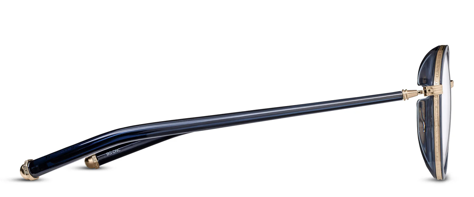 M3134 / Brushed Gold - Dark Navy Crystal
