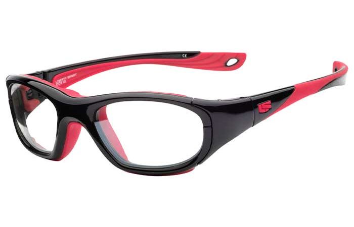 Shiny Black/Red / Clear with Silver Flash
