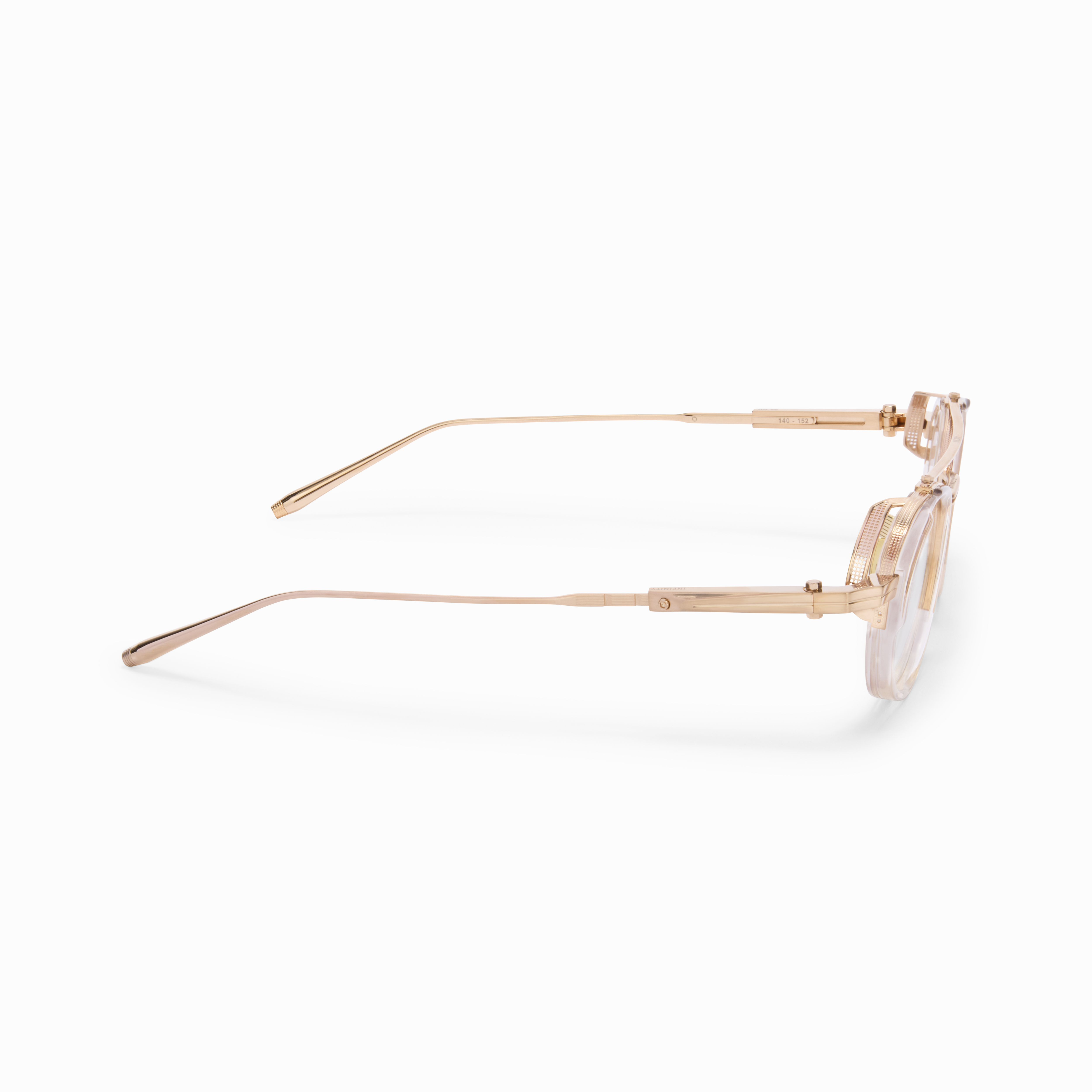 INFINITY / Brushed 12k Gold - Crystal Sand - Clear