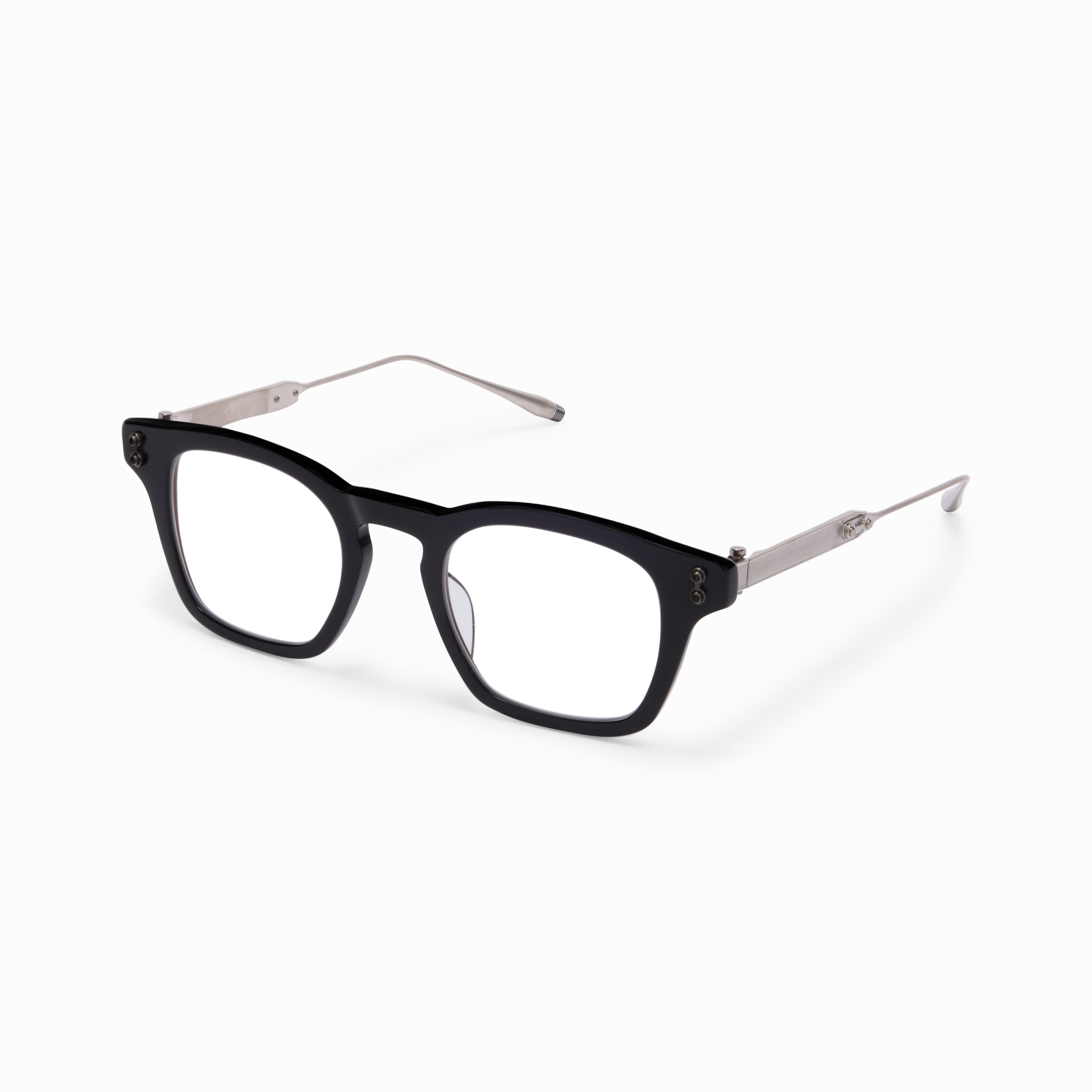 WISE / Black - Brushed Palladium - Clear Lenses