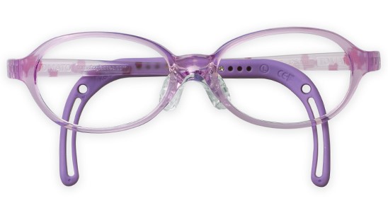 Purple Translucent with Hearts