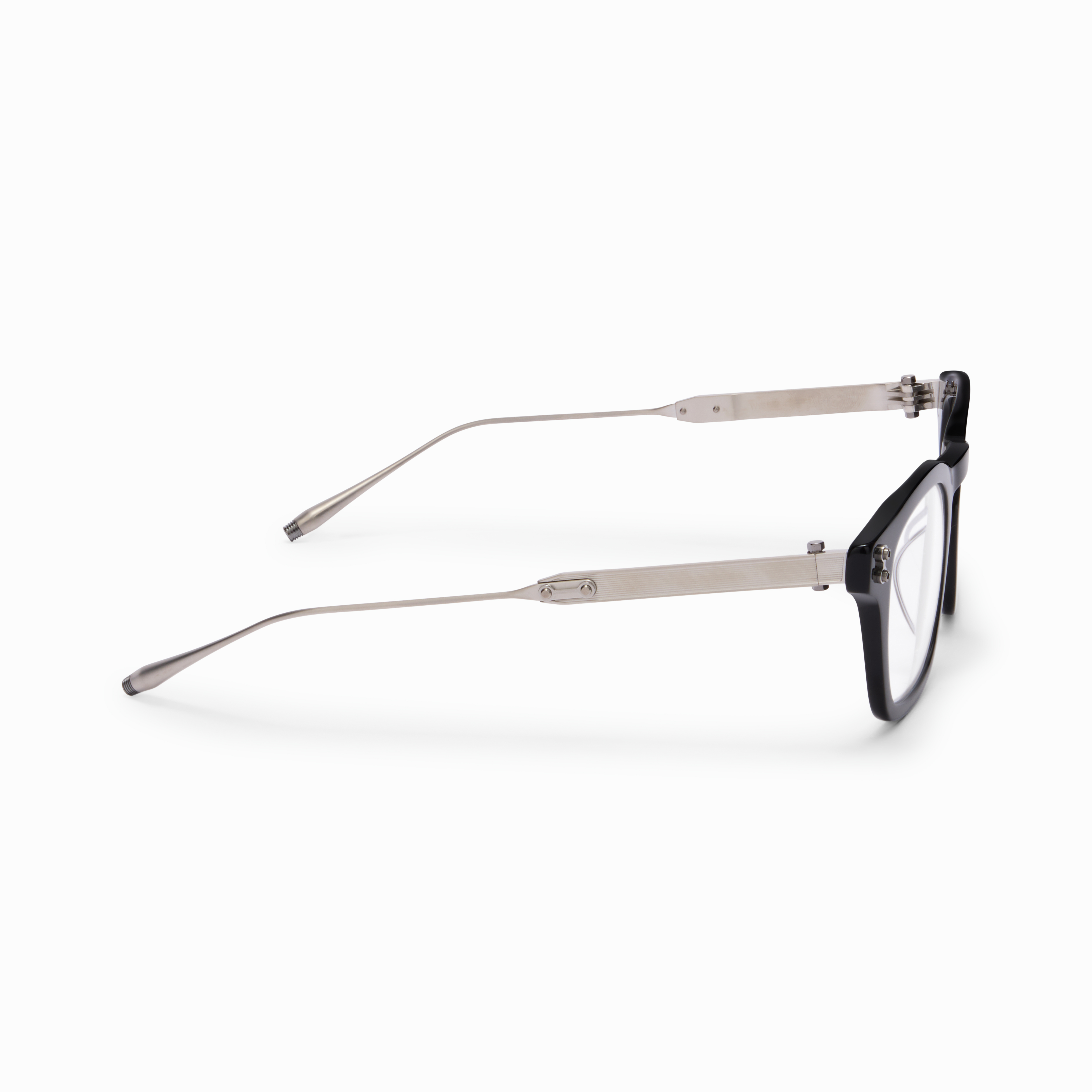 WISE / Black - Brushed Palladium - Clear Lenses