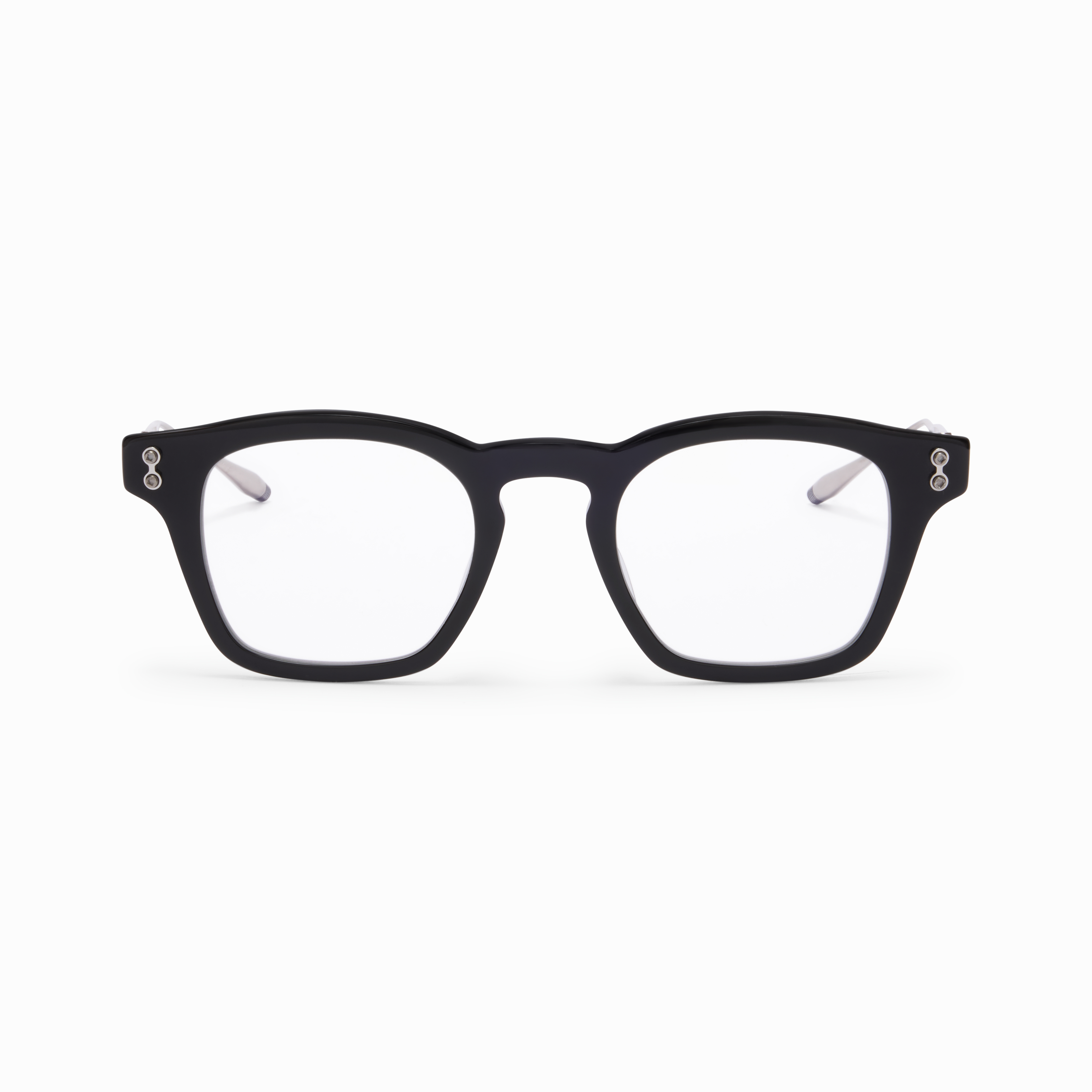 Black - Brushed Palladium - Clear Lenses