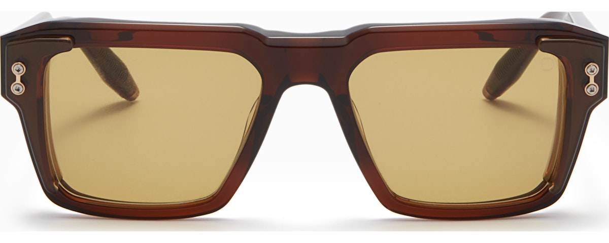 Crystal Dark Brown - Warm Taupe - BRUSHED White Gold w/ Senape - AR