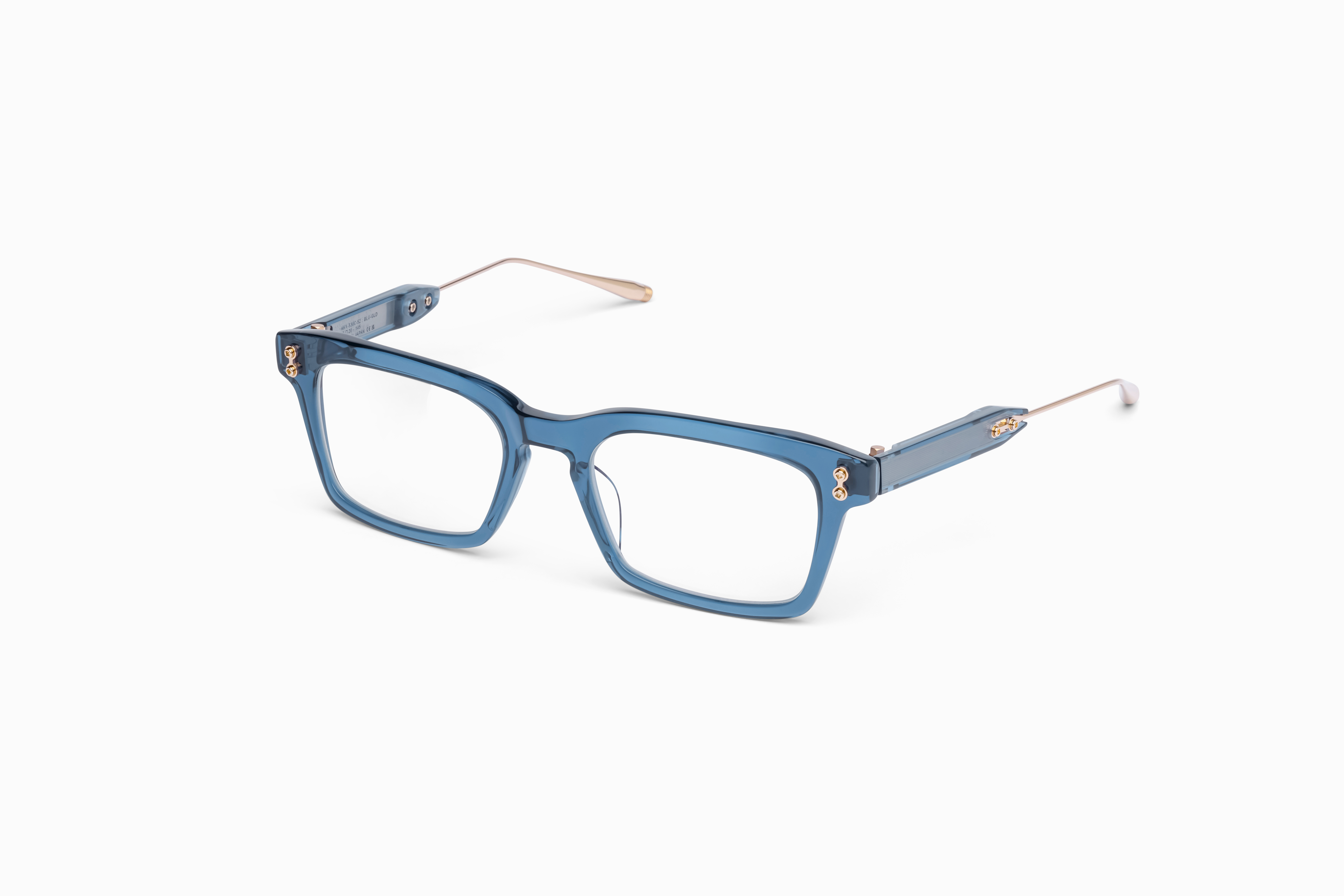 Wise Four / Crystal Blue - 12k Gold - Clear Lenses