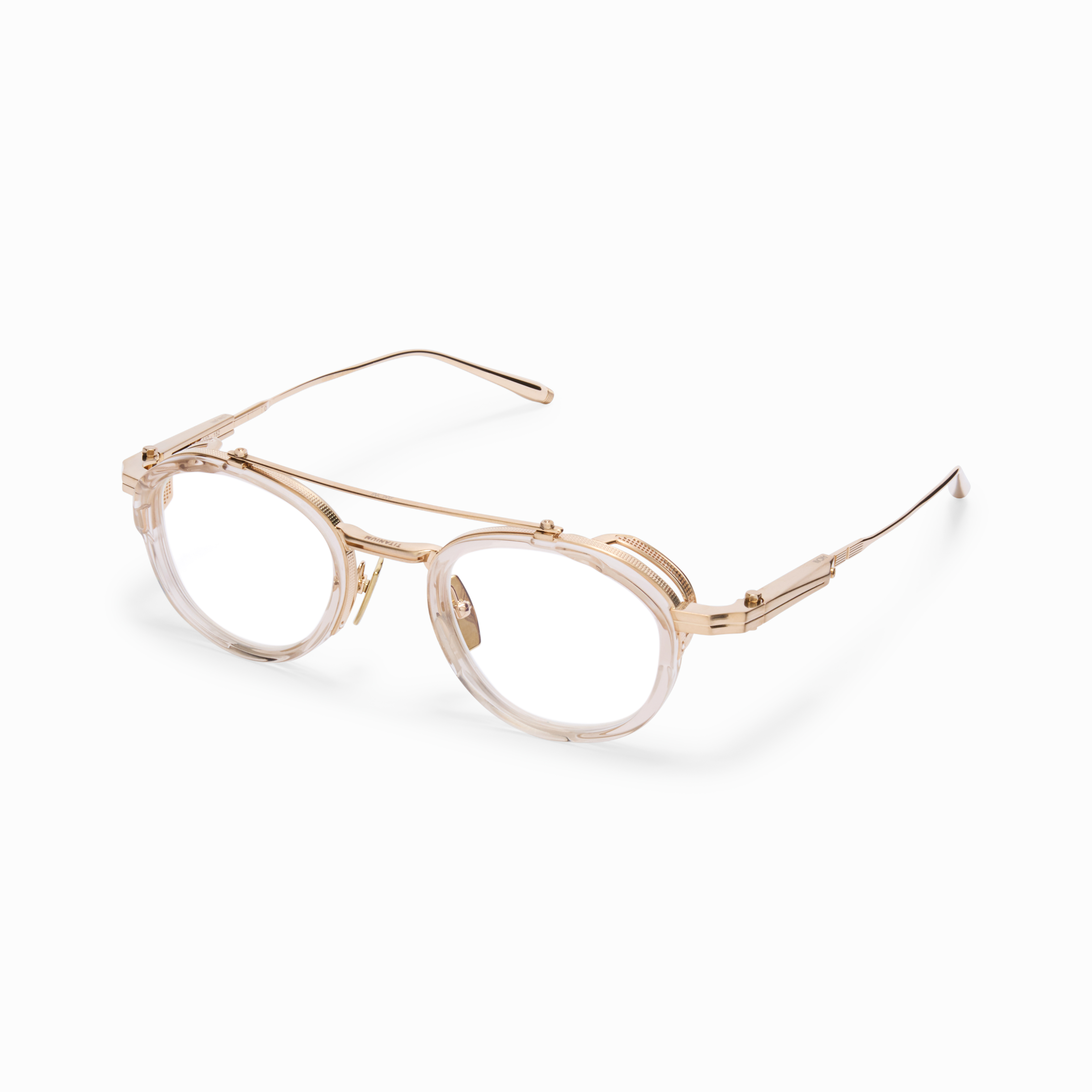 INFINITY / Brushed 12k Gold - Crystal Sand - Clear