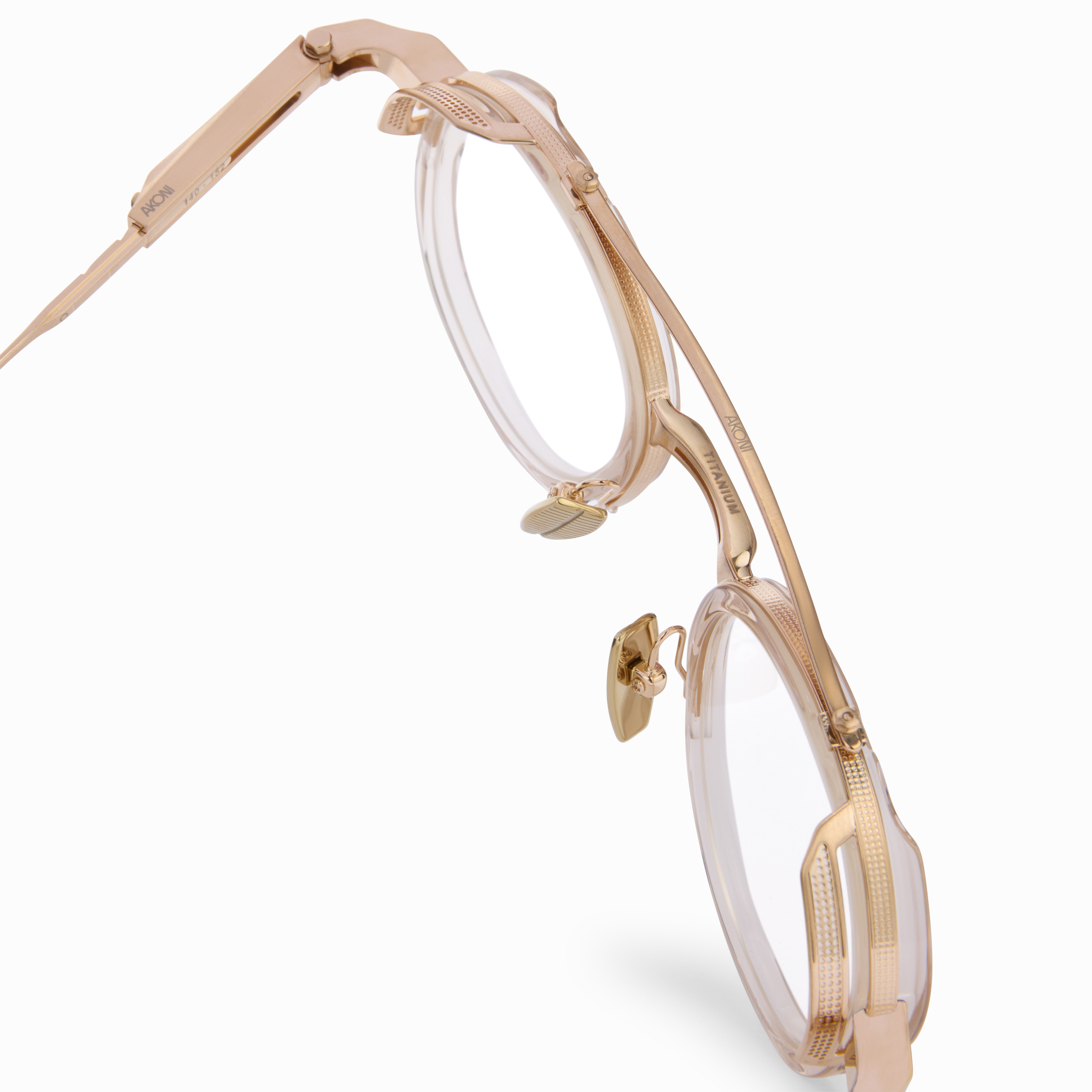 INFINITY / Brushed 12k Gold - Crystal Sand - Clear