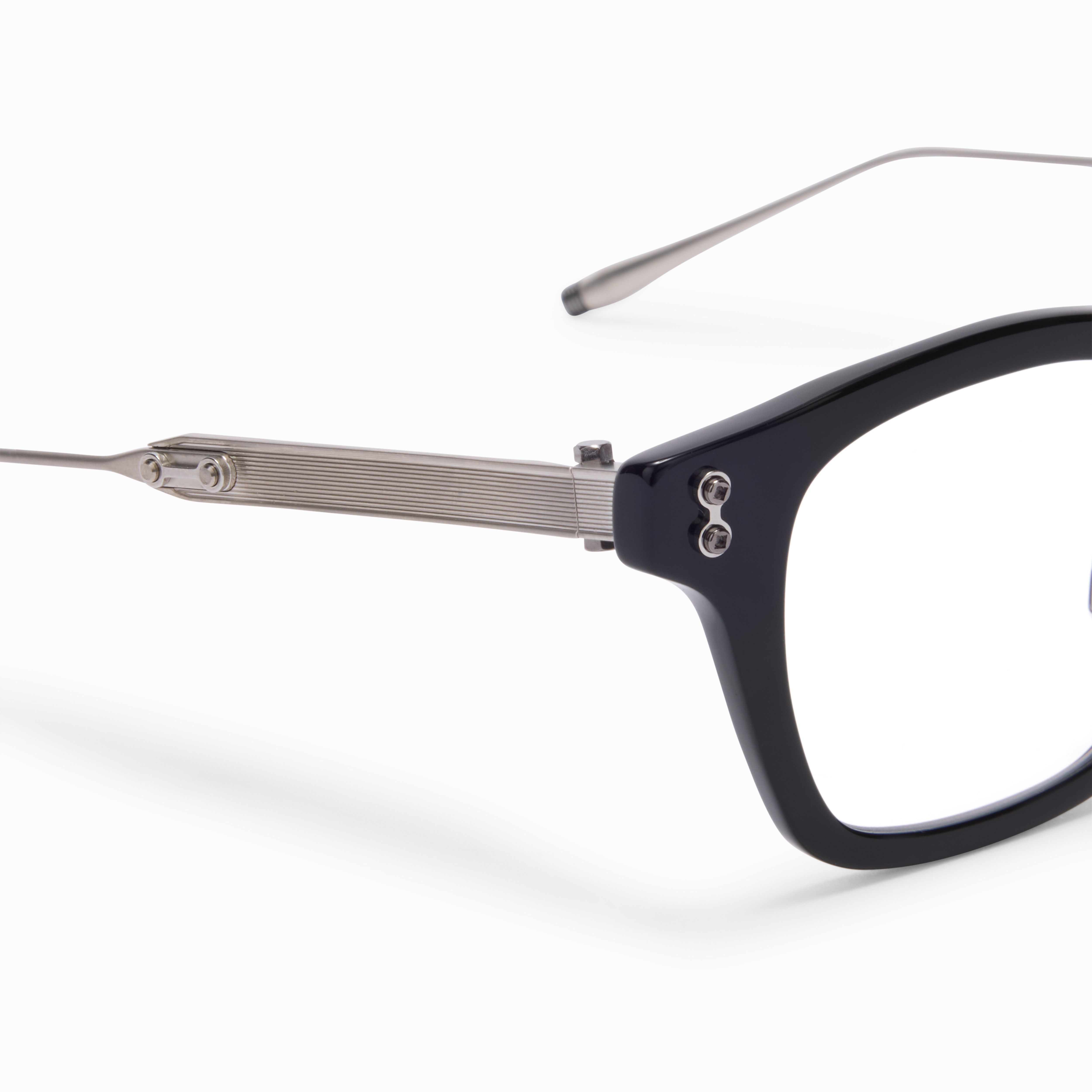 WISE / Black - Brushed Palladium - Clear Lenses