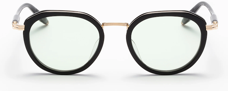 Black - White Gold w/ Light Olive lenses