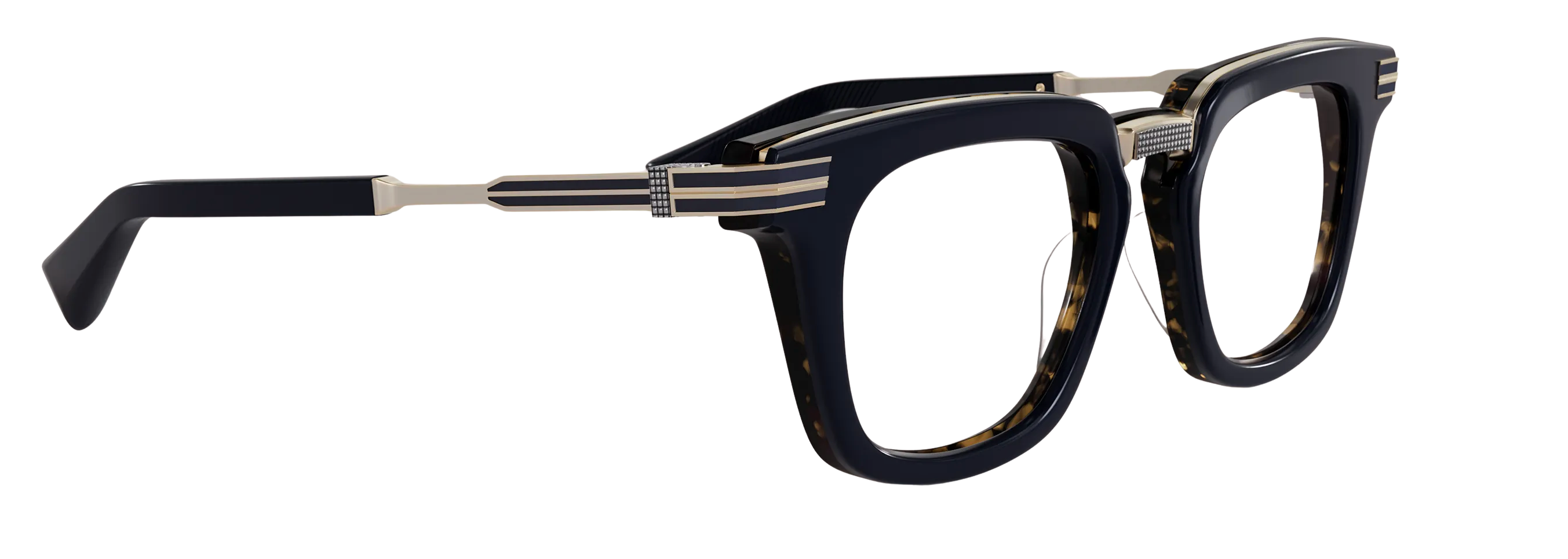 #B ANTIQUE GOLD/NAVY-TORTOISE