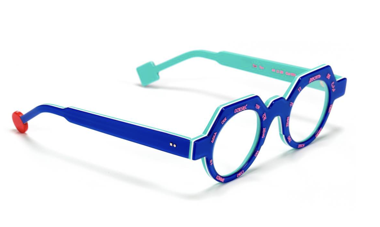 be Ten / Col 651 translucent majorelle blue glossy I white I turquoise glossy | fluorescent pink