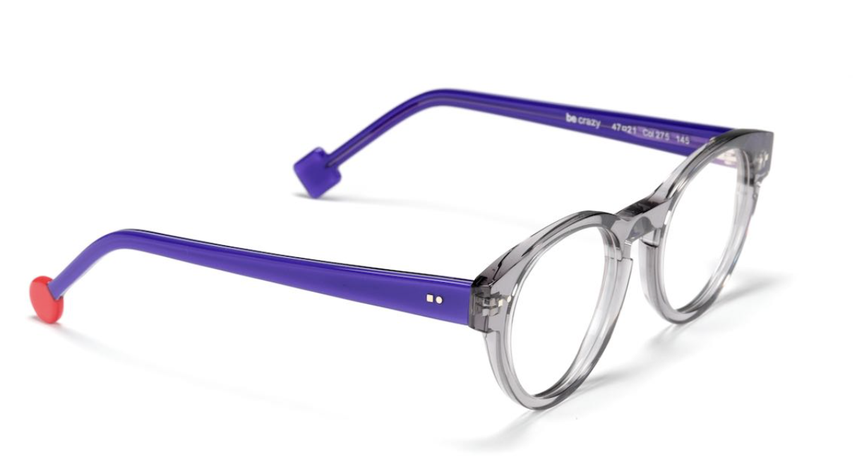 Col 275 translucent grey glossy | violet glossy
