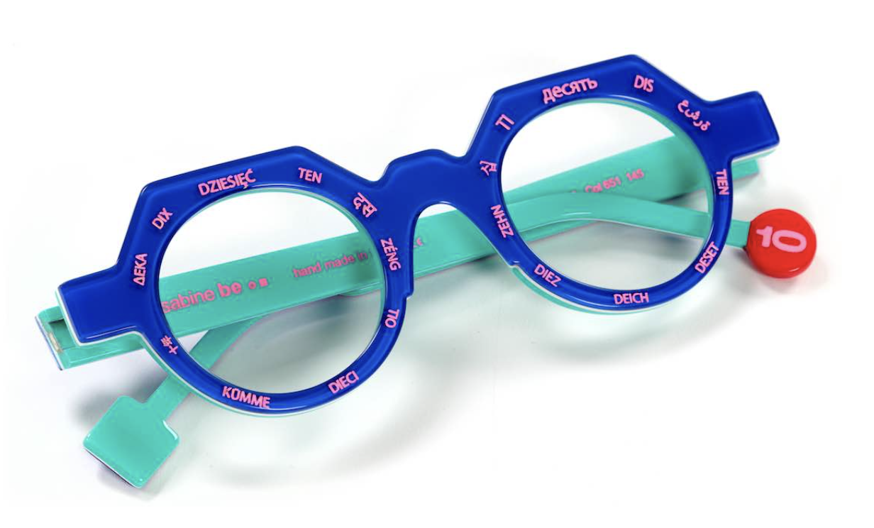 be Ten / Col 651 translucent majorelle blue glossy I white I turquoise glossy | fluorescent pink