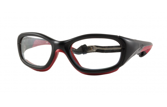 Matte Black/Red / Clear With Silver Flash Mirror