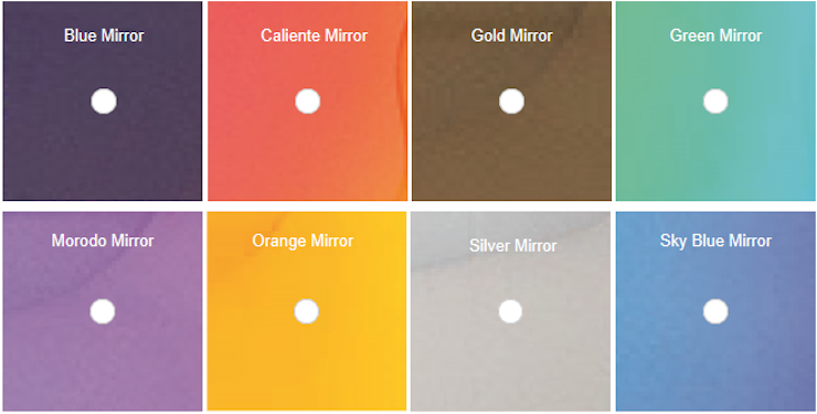 Magnetic Clip-On Mirrored Lenses / Blue Mirror