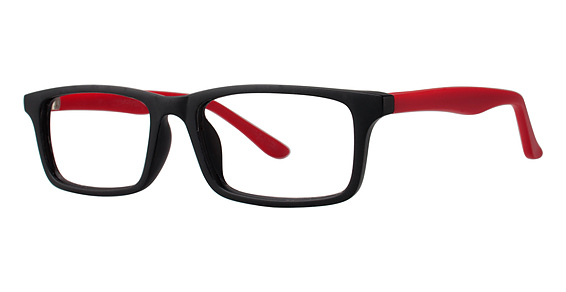 BLACK/RED MATTE