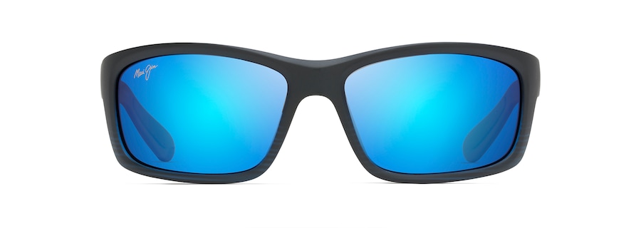Matte Translucent Blue Black with Stripe