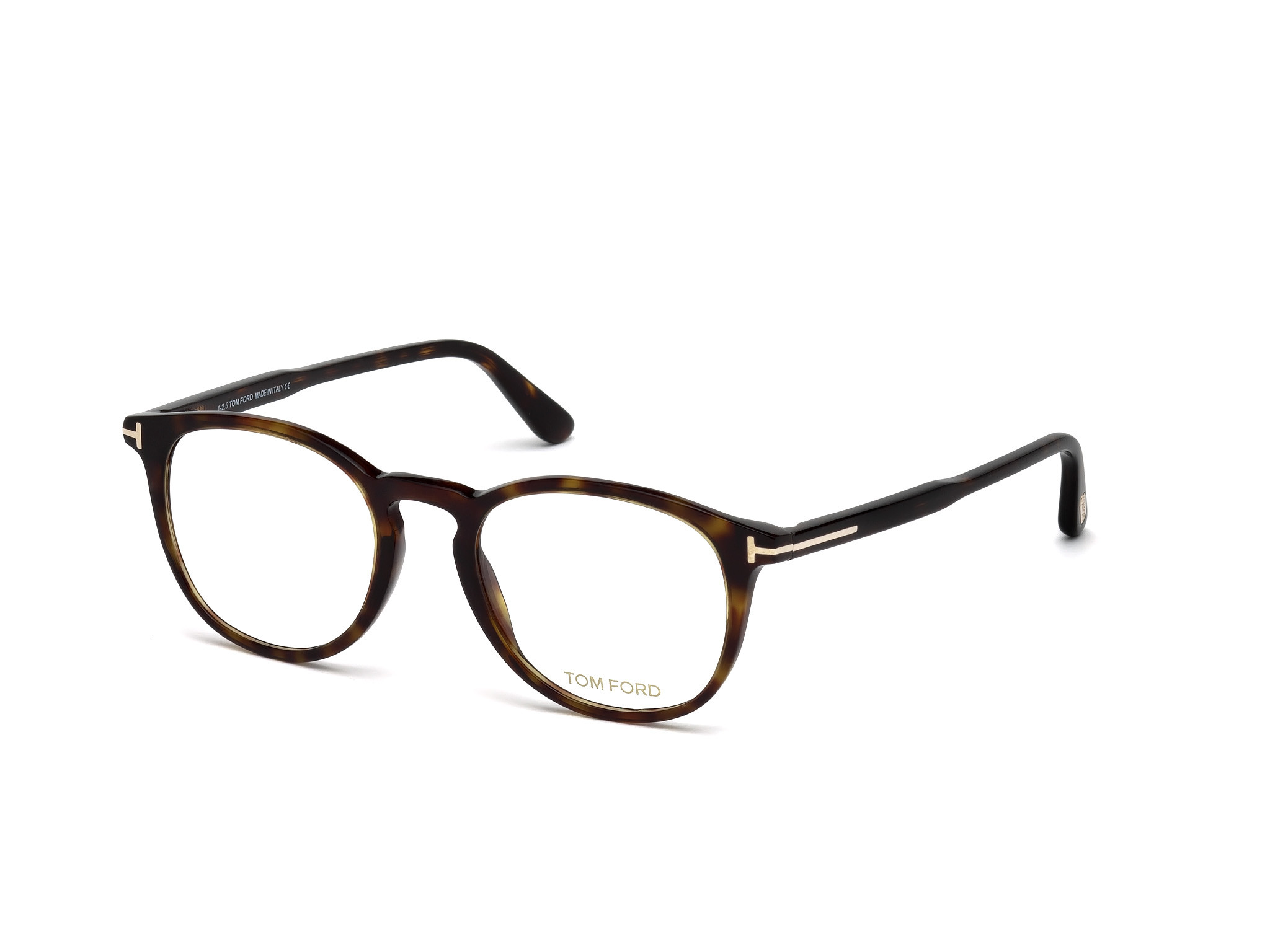 Shiny Classic Dark Havana, Shiny Rose Gold "t" Logo