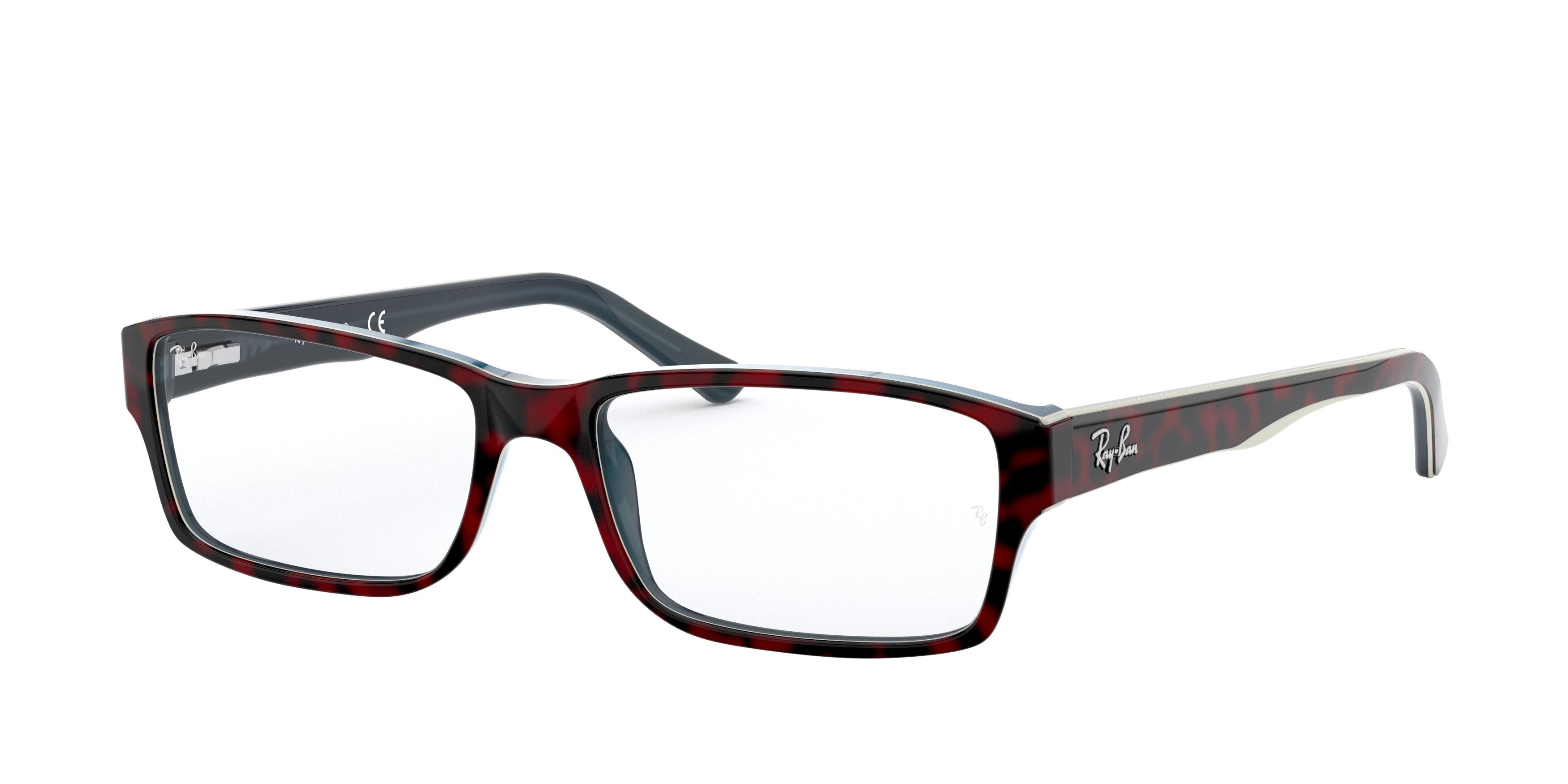 TOP RED HAVANA ON OPAL BLUE