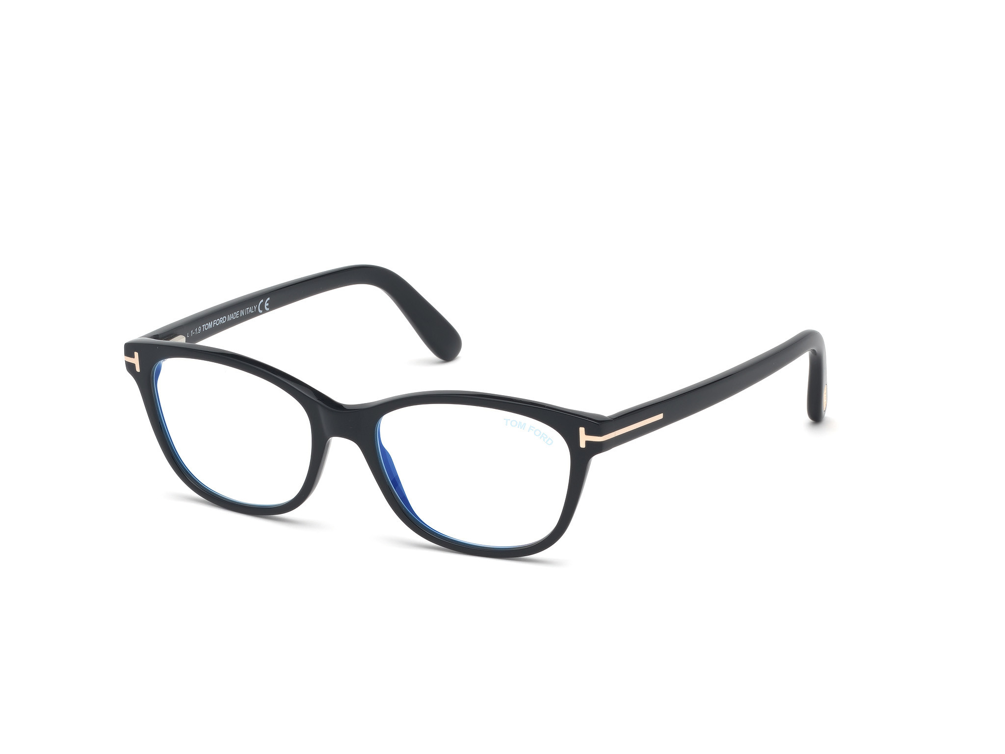Shiny Black, Rose Gold/ Blue Block Lenses