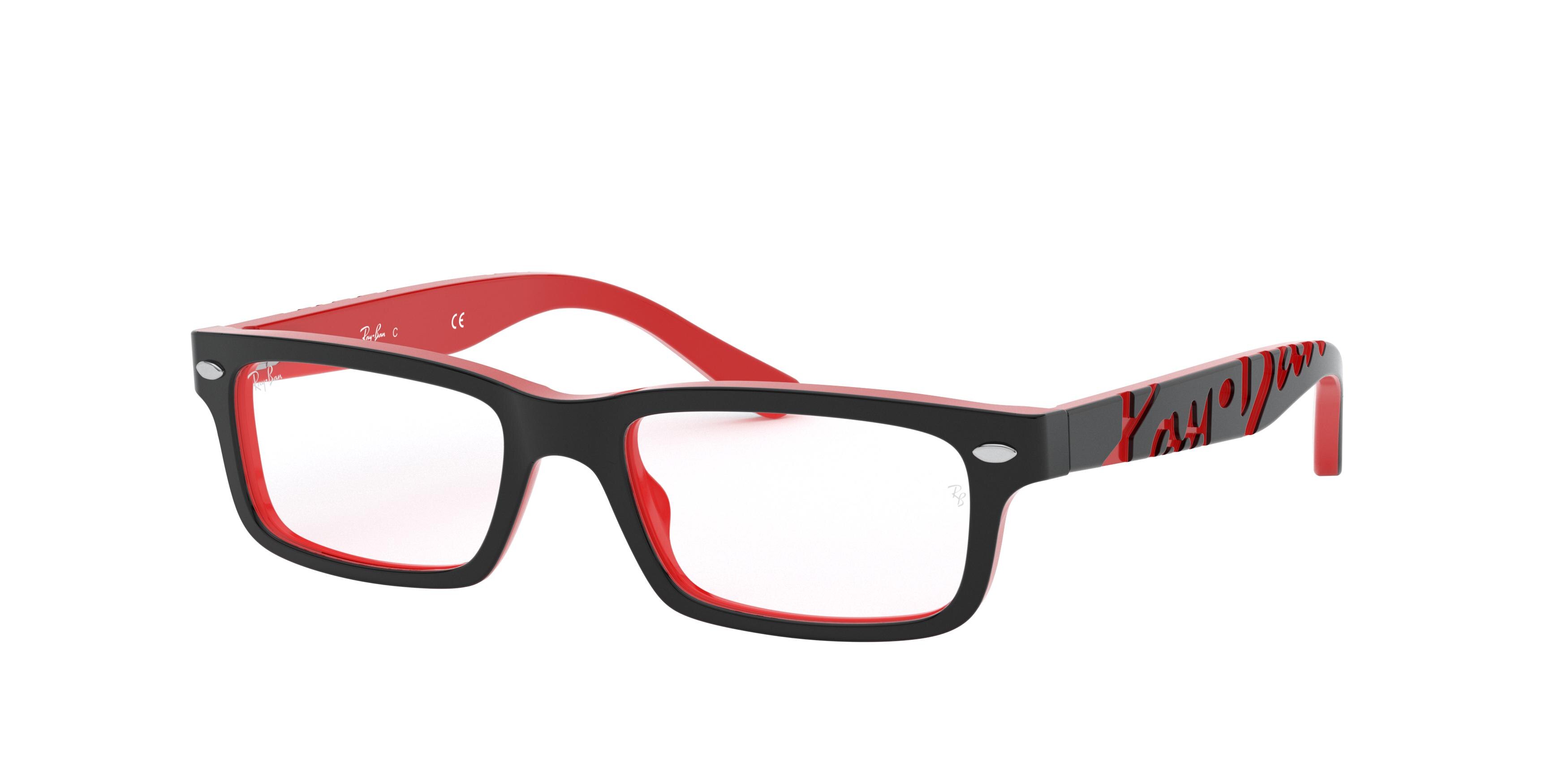 TOP BLACK ON RED