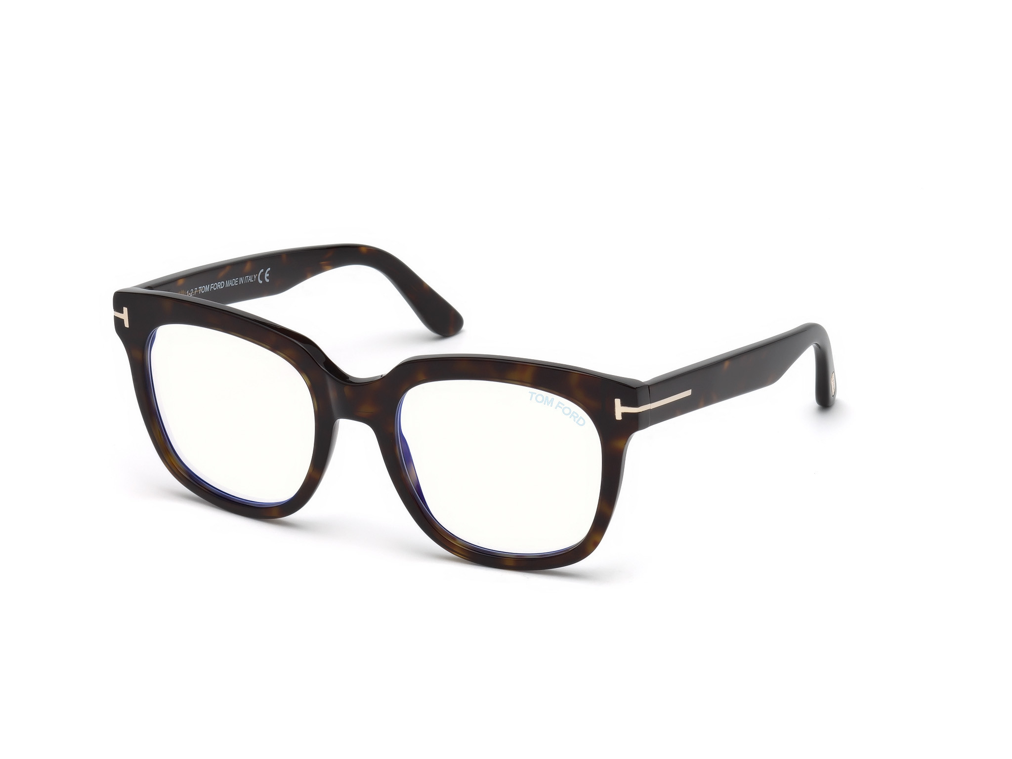 Shiny Dark Havana/ Blue Block Lenses