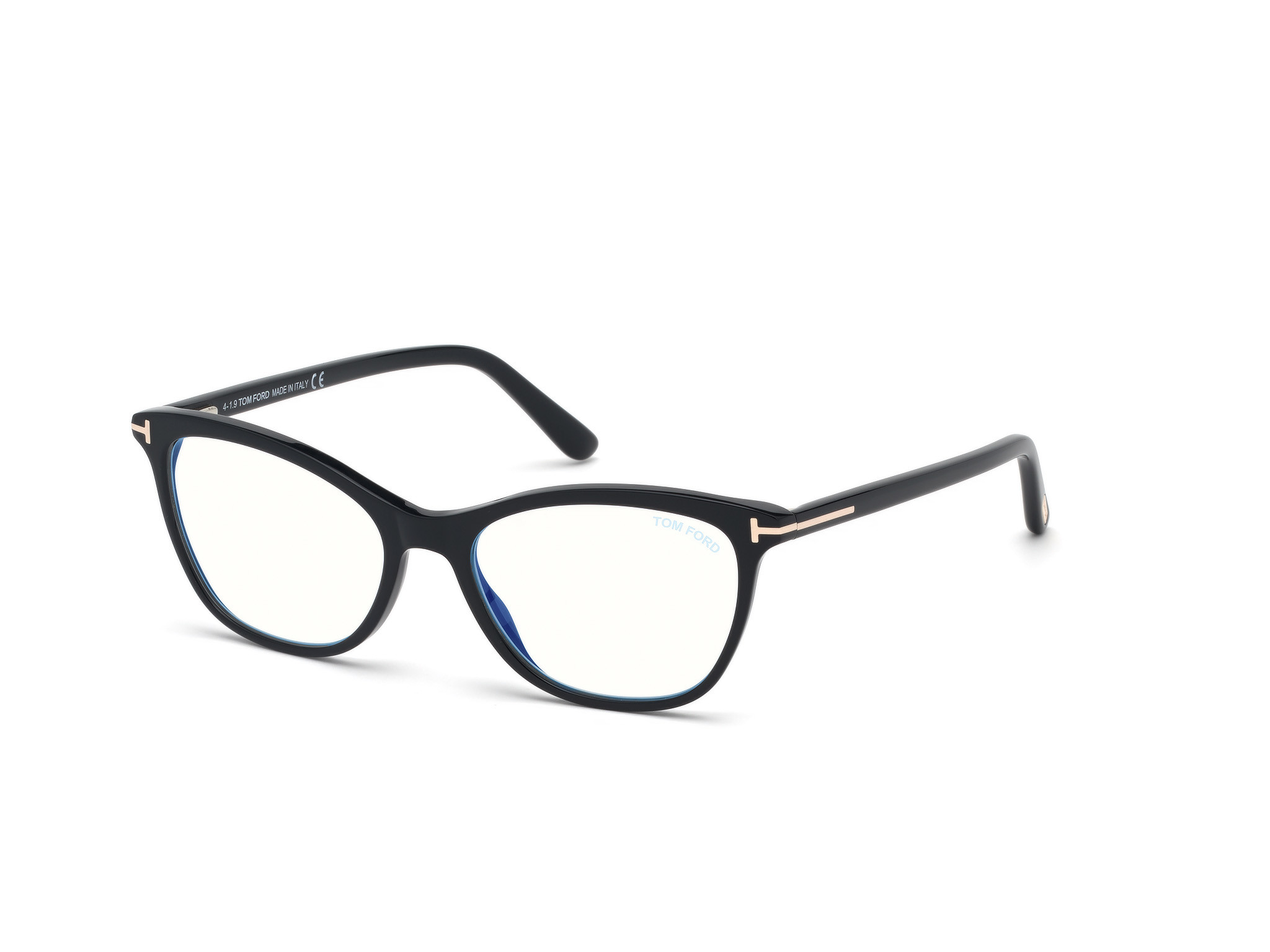 Shiny Black, Rose Gold/ Blue Block Lenses