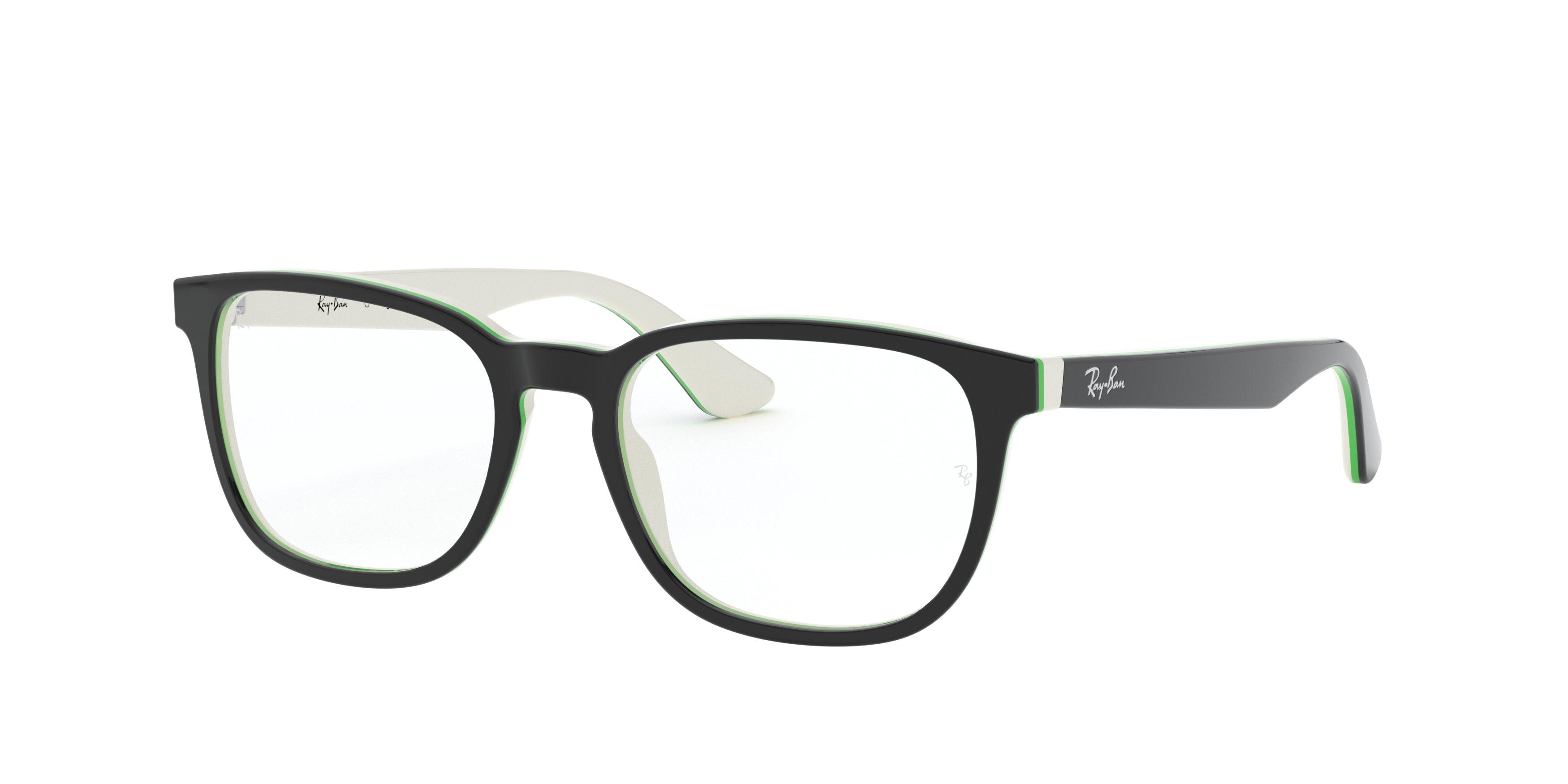 TOP BLACK ON WHITE/GREEN