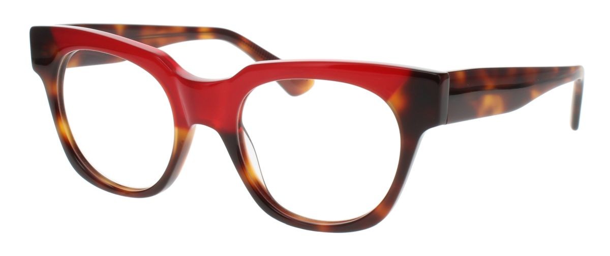 C34G BROWN TORTOISE/RED MILKY