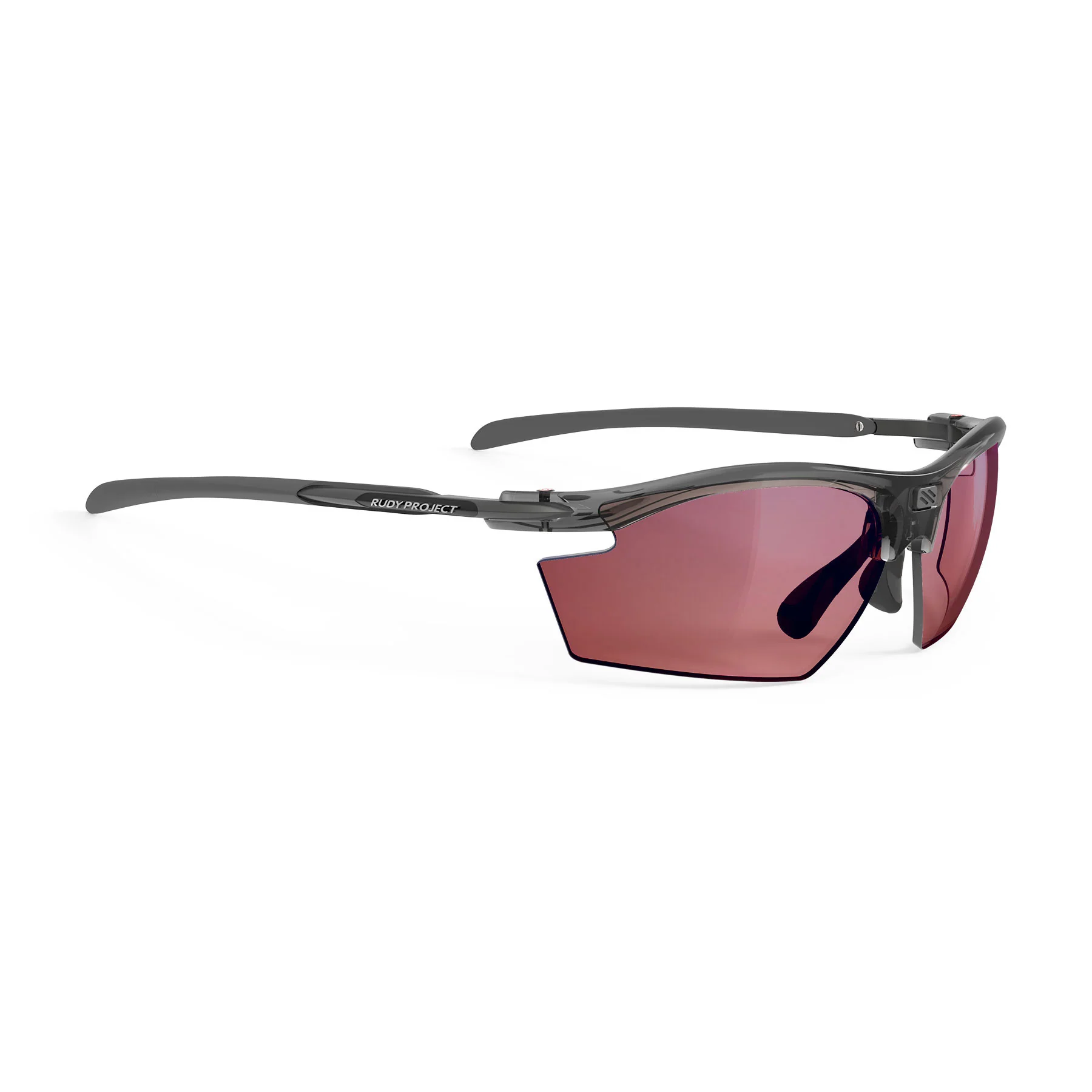 Crystal Ash Frame with Polar 3FX Racing Red Lenses