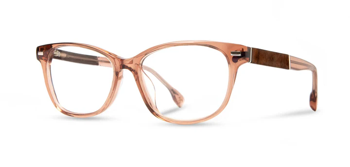 Transparent pink/brown