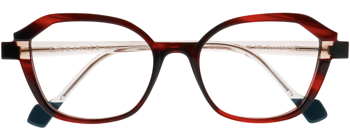 1074 Red Transparent Tortoise