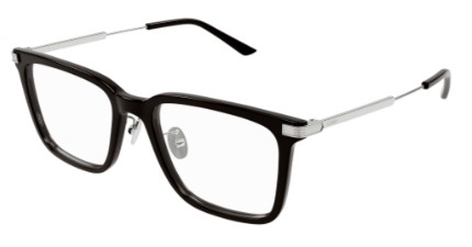 black silver transparent