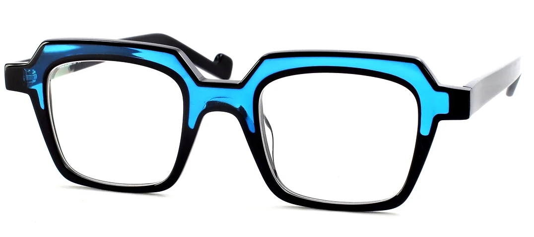 bright blue / black