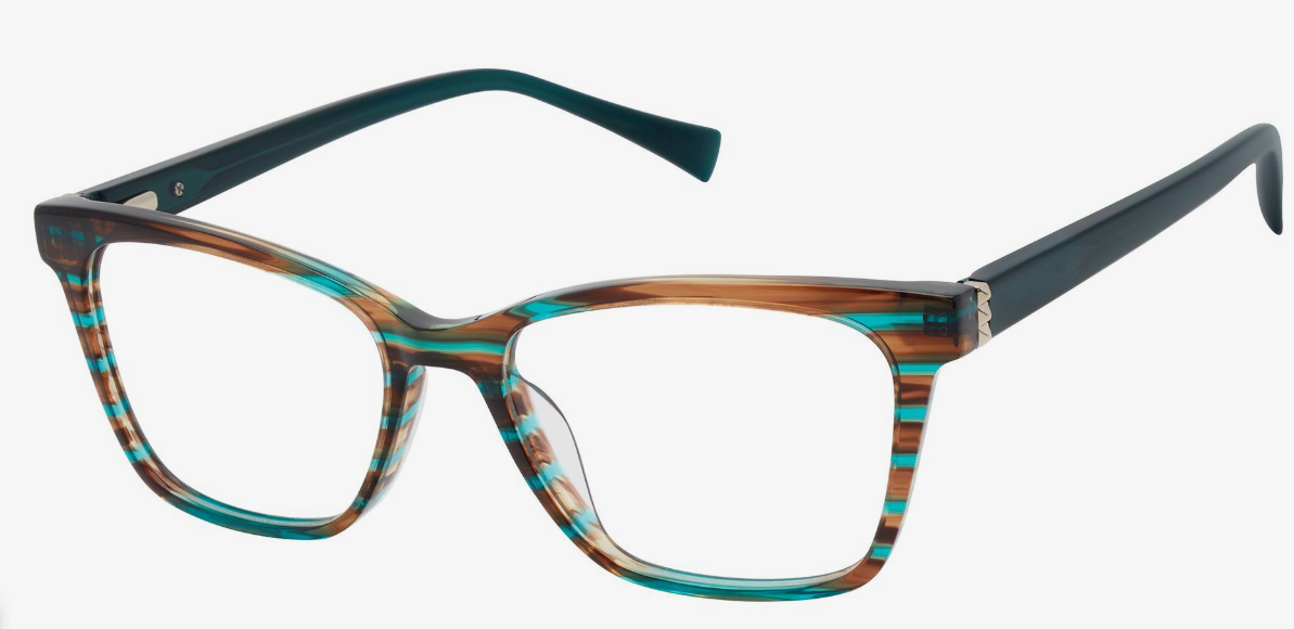 teal stripes